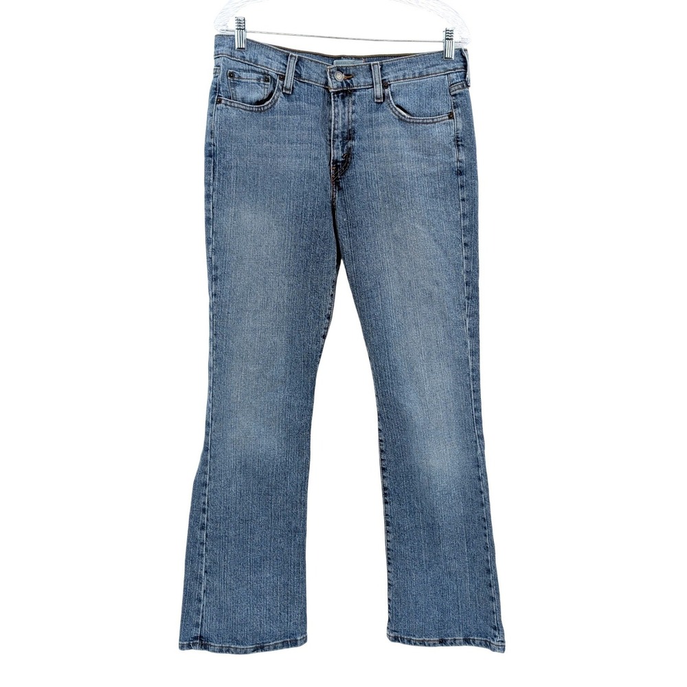 Levi's 515 Bootcut Jeans Light Wash Mid Rise Stretch Denim‎ 12 Normcore Basics